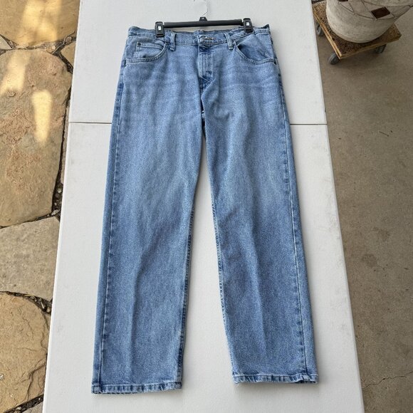 Wrangler Relaxed Fit Jeans Light Wash 34x30 - Picture 1 of 5